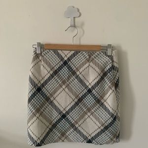 H&M WOOL BLEND A LINE MINI SKIRT